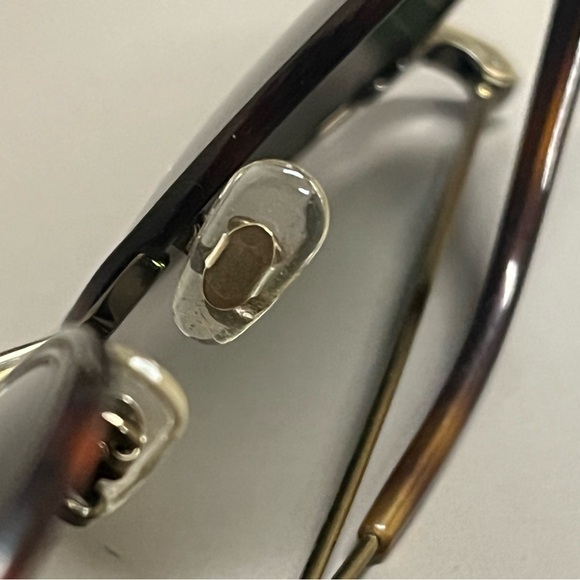 Oliver Peoples Red and Gold Sunglasses - Picture 7 of 13